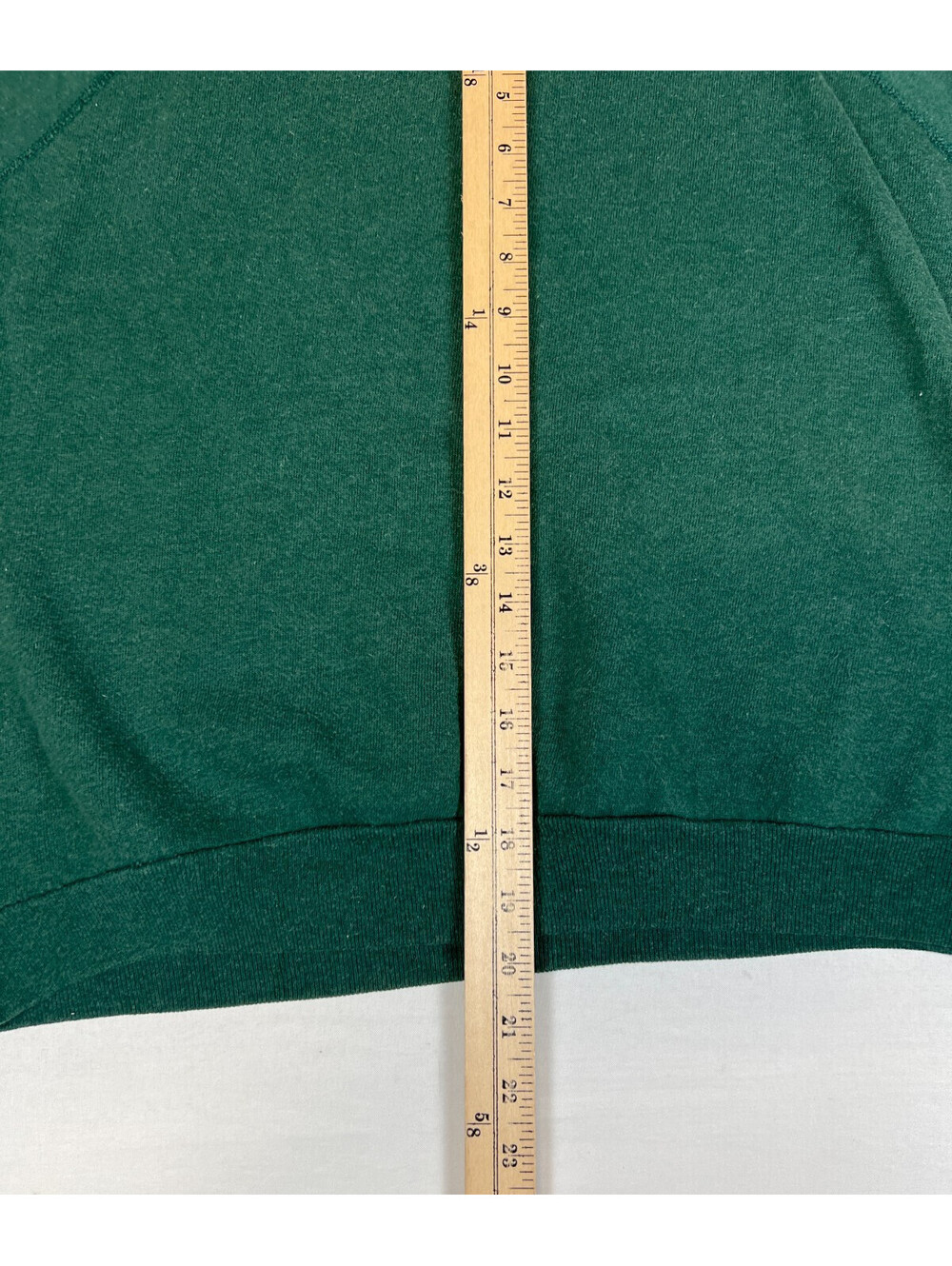 Vintage 80s Morrisville College Green Crewneck Sweatshirt Large USA Artex EUC - Picture 8 of 10